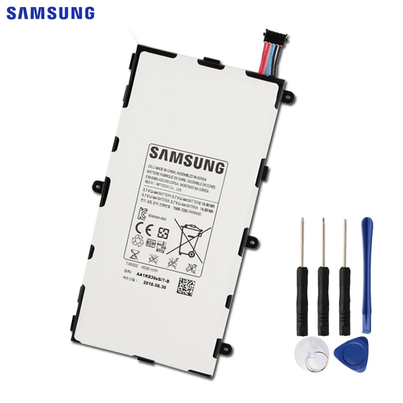 Samsung сменный аккумулятор T4000E для samsung GALAXY Tab3 7,0 T210 T211 T2105 T217a аутентичный Аккумулятор для планшета 4000 мАч