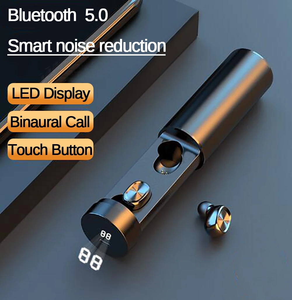 

B9 TWS Wireless Bluetooth Earphones HIFI Sport Earphone MIC Earbuds Gaming Music 8D Headset Works on all Android iOS smartphones