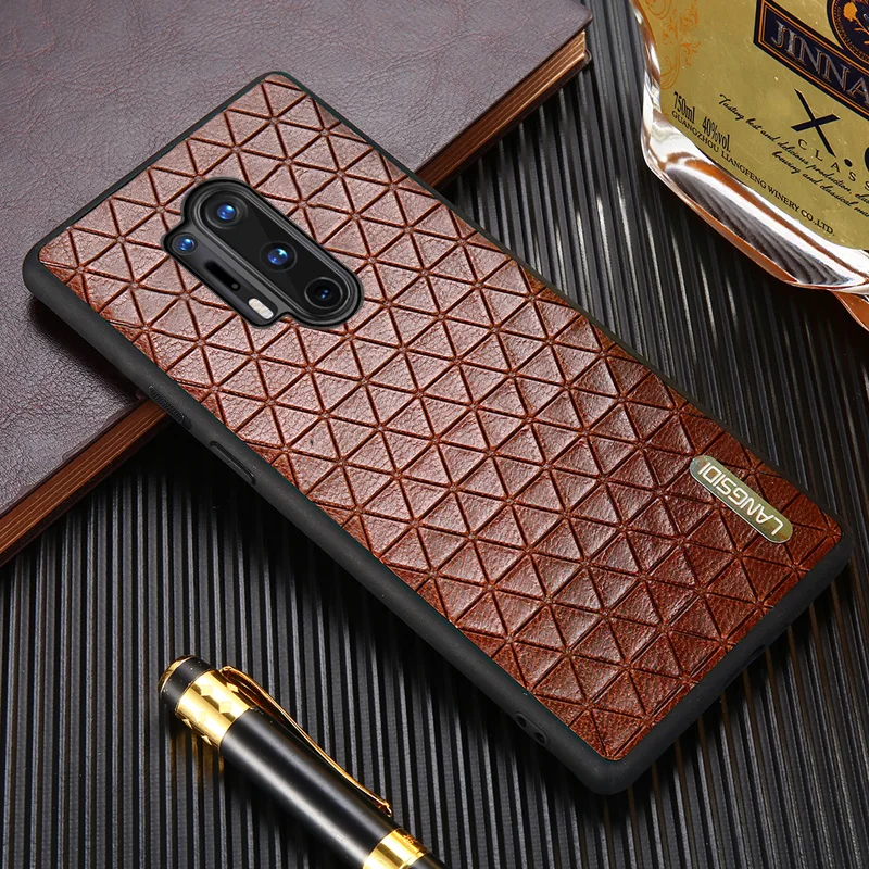 

Original Geometric Grain Leather Phone Case For Oneplus Nord 2 N10 CE 8 Pro 9 10 Pro 10R Ace 9RT 8T 7T 7 6 6T 9R One Plus Cover