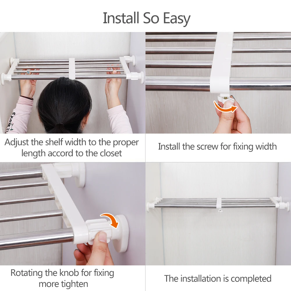 Приспосабливаемая полка организатора шкафа Держатель для кухонного Шкафная