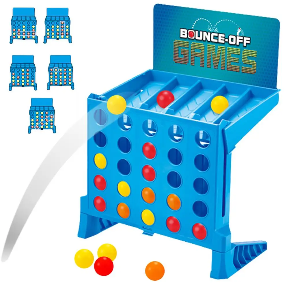 

Connect 4 Shots Game Large Bouncing Linking Shots Game 4 Color In A Row Game Portable Bounce Ball Linking Shots Game Fun Fam