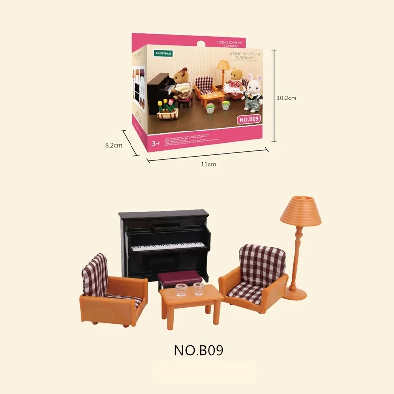 Кукольный домик сделай сам игрушка в виде леса животного виллы имитация мебели