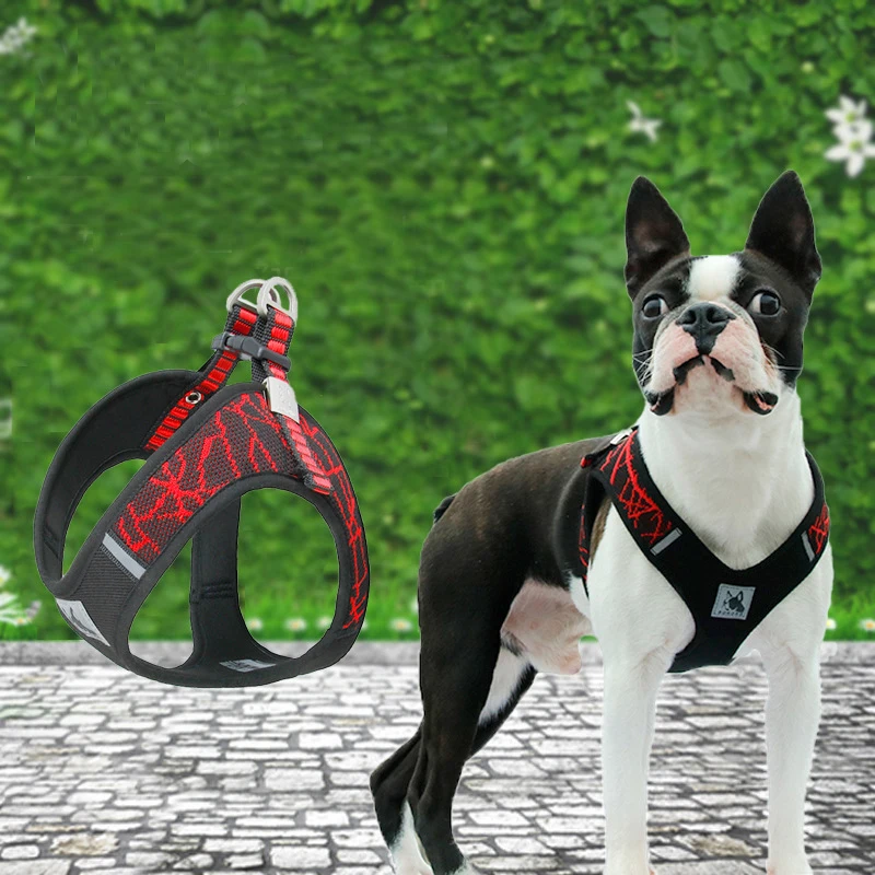 Регулируемый мягкий дышащий поводок для собак нейлоновый сетчатый жилет жгут