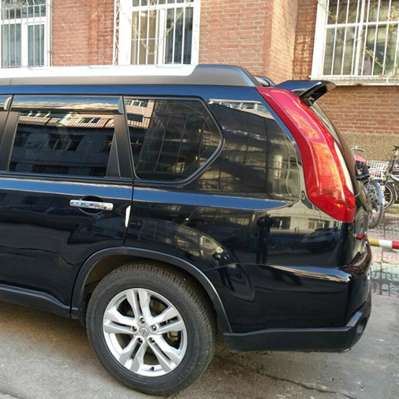 Для Nissan X-trail 2007-2013 Автомобильное украшение Непокрашенный задний спойлер Высококачественный материал ABS Крышка хвостового крыла на.