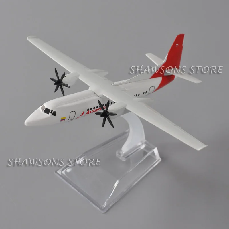 Фото Игрушечная модель в масштабе 1:200, фликер F50 Avianca Airliner, 16 см, миниатюрная Реплика №2