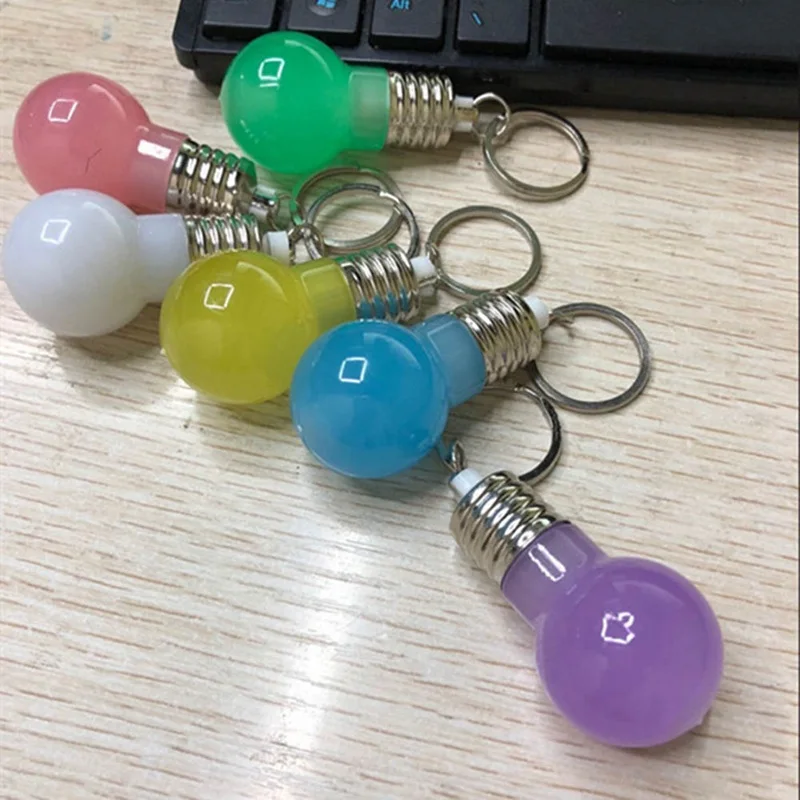 1 шт. мини-фонарик цвета случайный светодиодный портативный фонарик мини-брелок