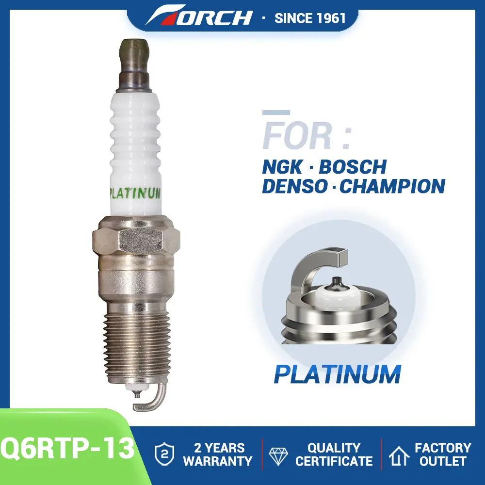 

Genuine Torch Q6RTP-13 Platinum Spark Plug for Car Ford for Candle TR6AP13/PTR6D-13G