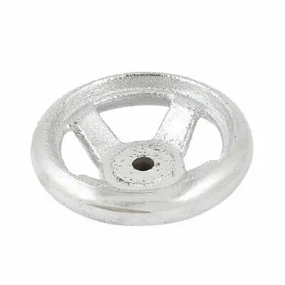 

69mm x 29mm Round Metal Hand Wheel Silver Tone for Milling Machine
