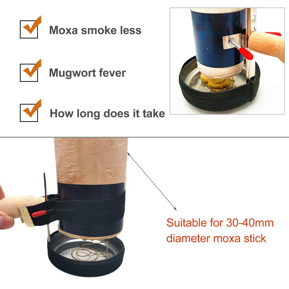 

1 Set Moxa Stick Holder Moxa Roll Fixing Rack Handheld Moxibustion Tool