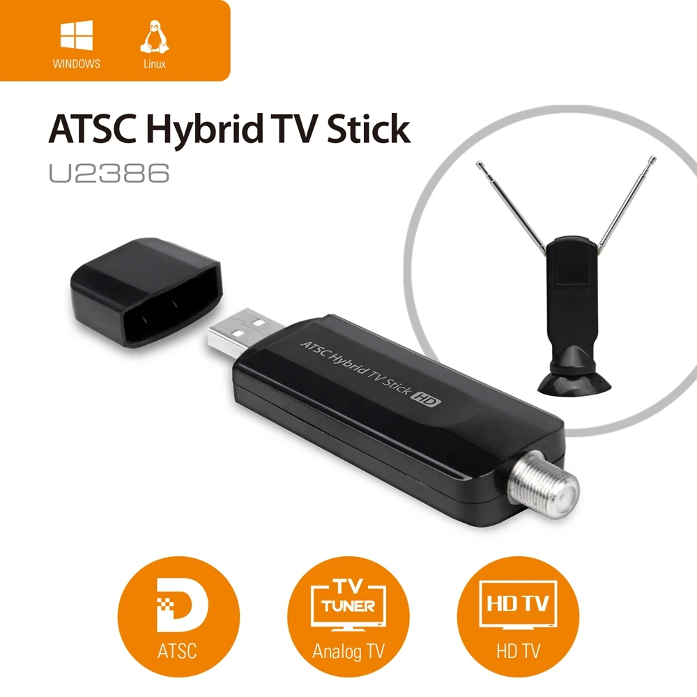 ATSC /QAM/аналоговая гибридная USB ТВ флешка Geniatech Mygica тюнер U2386 для США Канады Южной