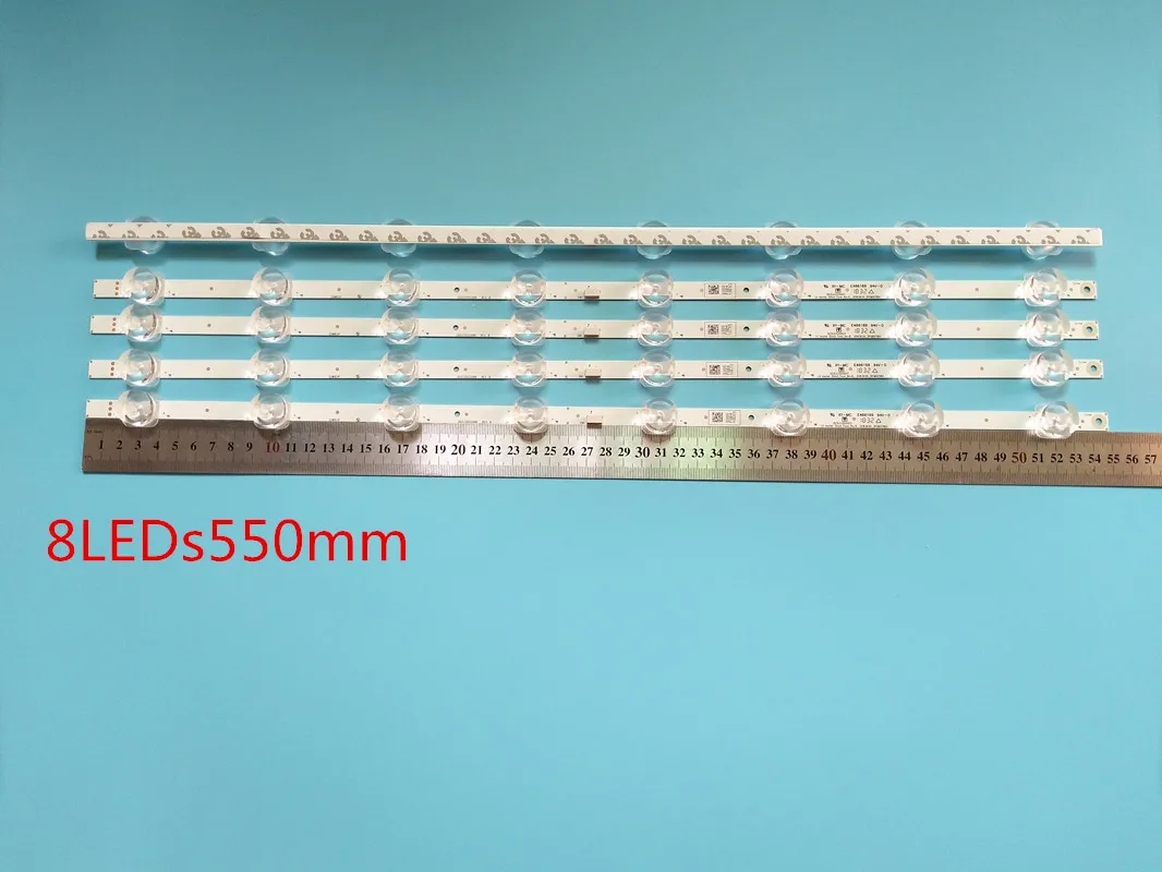 

Nova30 pçs/lote 8LED 550 militos tira conduzida luz de fundo para fw32r19f 32pfl466 4/F7 TV LG innotek 32 polegada Fun
