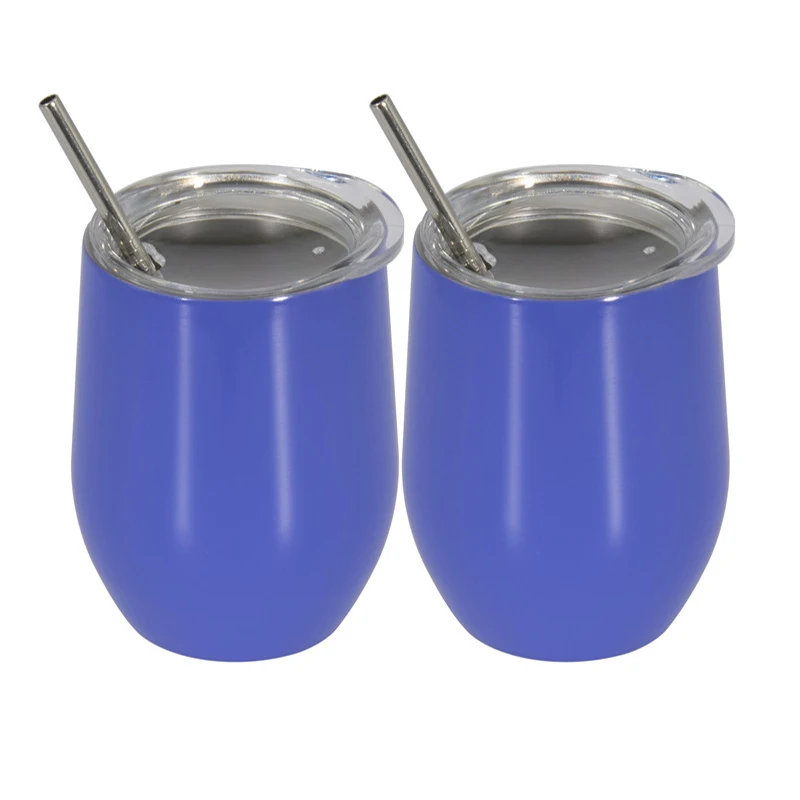 Экологичный стакан из нержавеющей стали 304 с соломинкой кружка 12 унций для пива