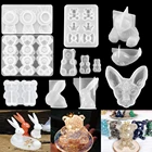 18 видов 3D силиконовая формочка в виде животного из мультфильма клейкий 