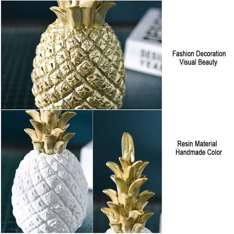 Скандинавский креативный полимерный Золотой ананас поделки для фруктов