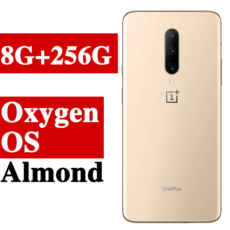 8G 256G almond Универсальный ПЗУ Oneplus 7 PRO 6,67 дюймов мобильный телефон Android 9 Snapdragon 855 6G ram 128G rom NFC экран разблокировка смартфона - Цвет: 8G 256G almond