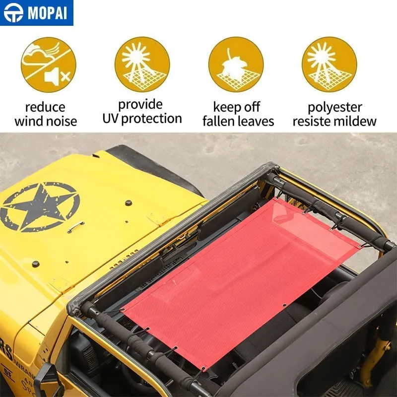 Автомобильный солнцезащитный козырек MOPAI для Jeep Wrangler 1997 2006 автомобильный