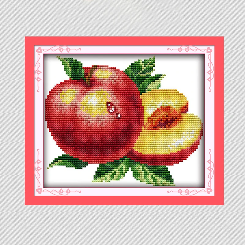 Набор для вышивки крестиком Joy Sunday с изображением апельсинов яблок фруктов 11 и 14