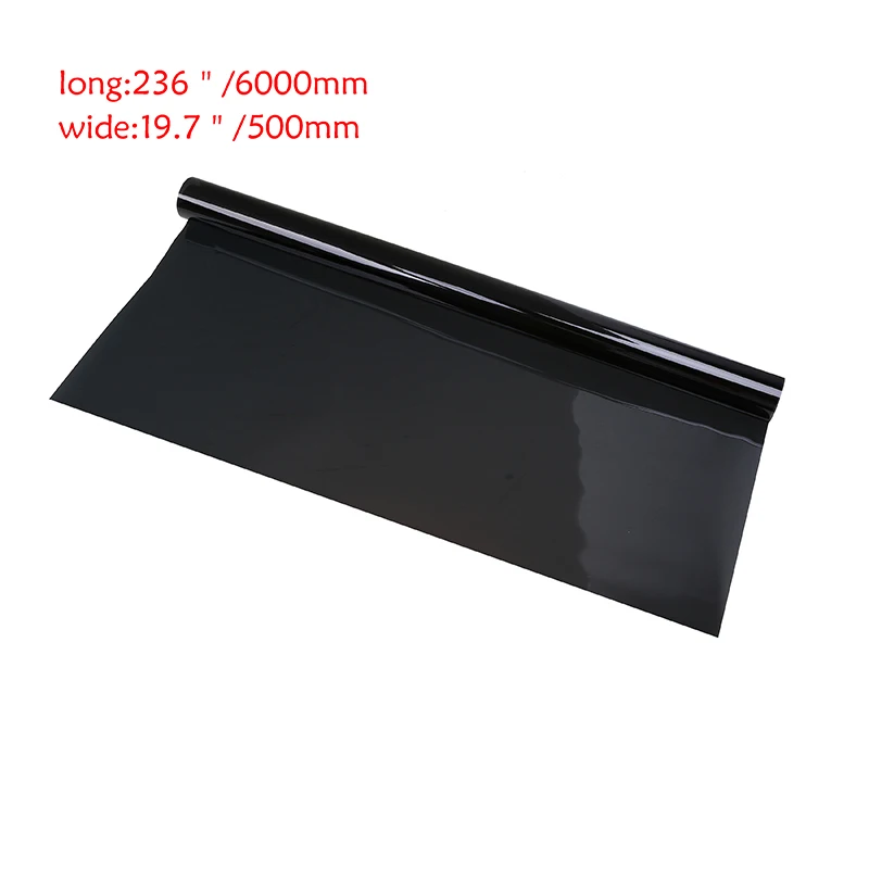 Posbay 50*600 см черная Автомобильная боковая оконная пленка для защиты от солнечных