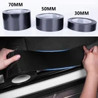 Стайлинг, углеродное волокно, Автомобильный Дверной наклейка для порога, защита от царапин, молдинг, автомобильные Стикеры, Защитная черная кромка двери