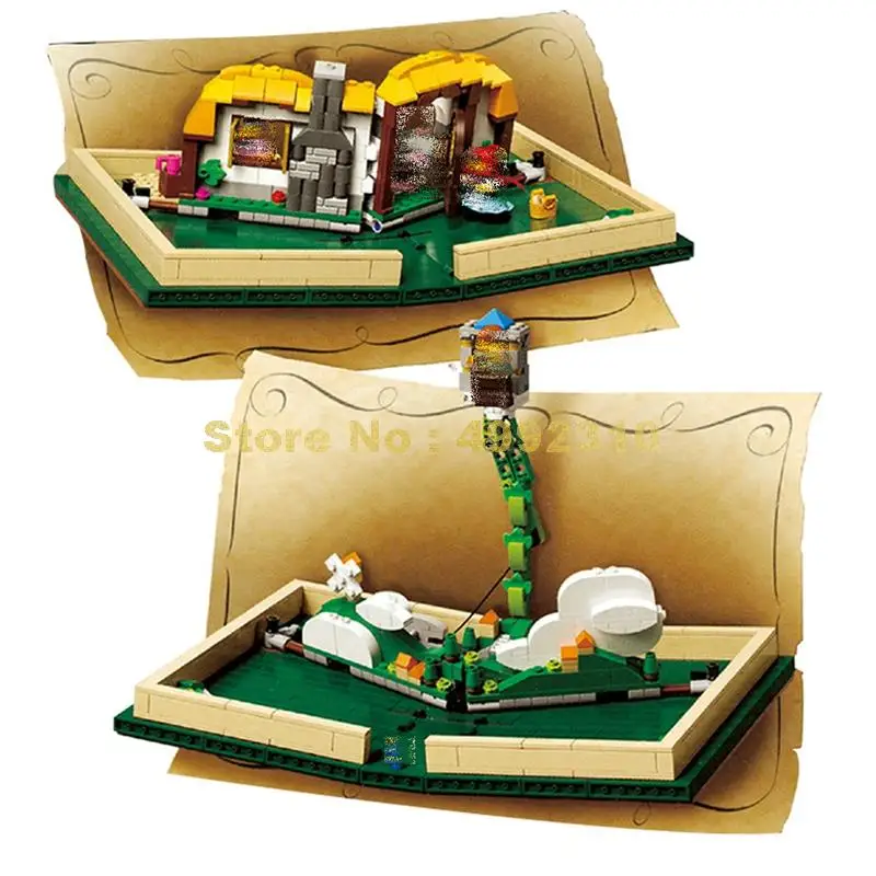 Sy1248 859 шт. idea series pop-up book 3+ фигурки строительные блоки 21315 Кирпичи Игрушки