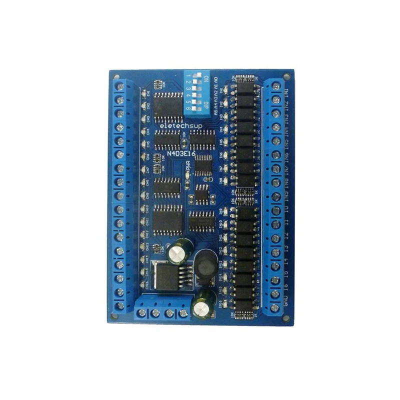 DC 12V 24V 16 каналы In Out RS485 изолированный пульт дистанционного управления PLC IO Плата
