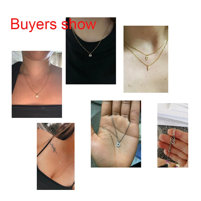 Ожерелье с подвеской в виде буквы дневного света из нержавеющей стали | Украшения