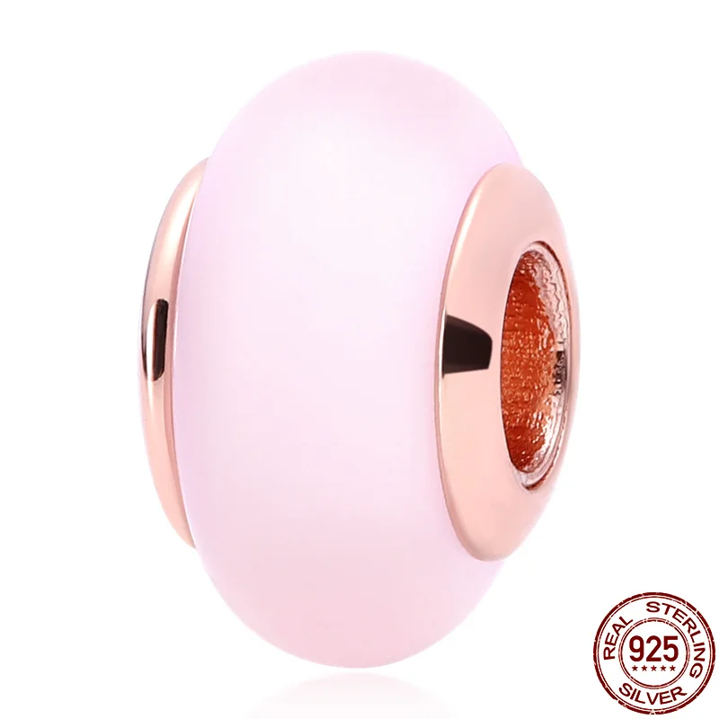 

Женский браслет из серебра 100% пробы с муранским стеклом, 3 мм