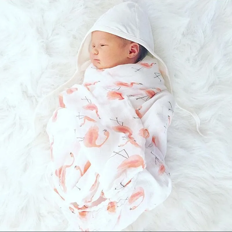 

100% Bamboo Fiber Baby Swaddles Soft Newborn Blankets Black White Gauze Manta Infant Wrap Sleep Sack Swaddled