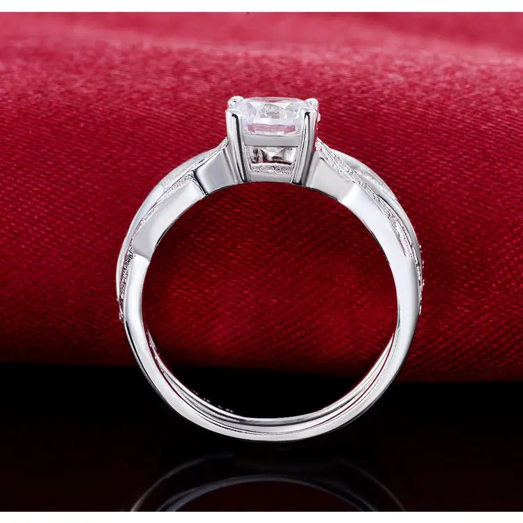 925 серебро 2018 Новое поступление обручальное кольцо набор пара для невесты обувь