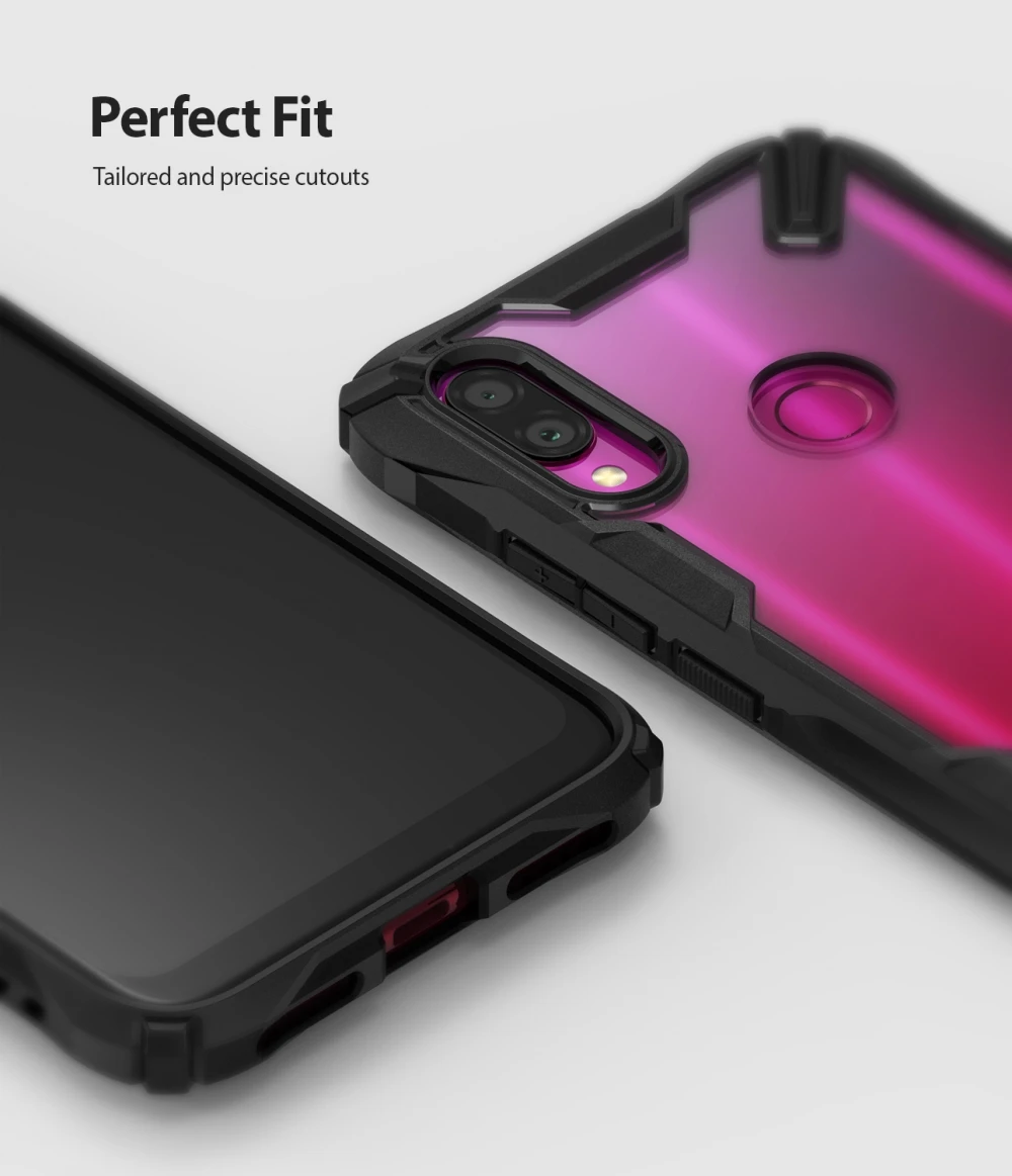 Ringke Fusion X для Xiaomi Redmi Note 7 Чехол прозрачный жесткий PC задняя мягкая TPU рамка чехол