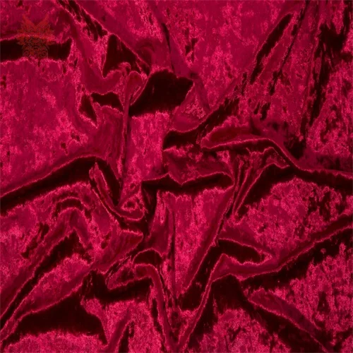 Wine red Корейский стиль, разноцветная однотонная велюровая ткань, бархатная эластичная ткань, трикотажная одежда для зимнего и осеннего платья, tissu stoffen SP5627 - Цвет: Wine red