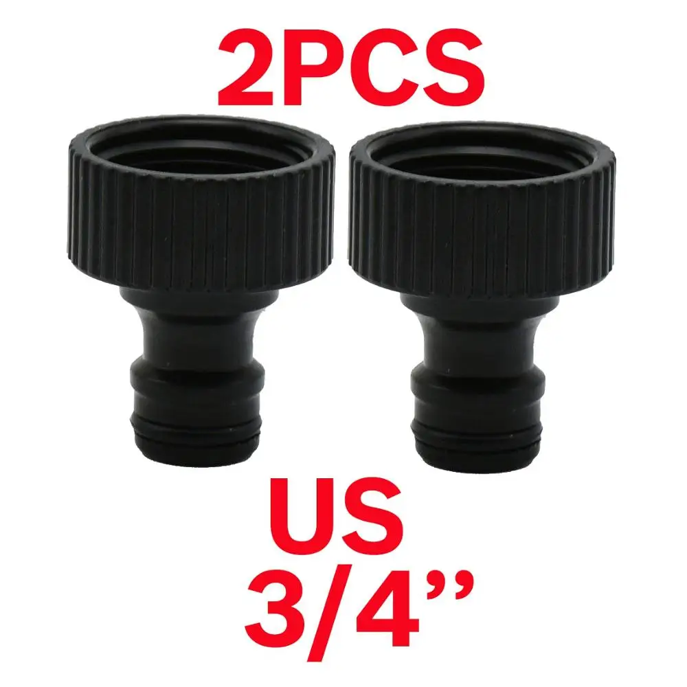 for USA (2PCS) F 1 шт. быстрый разъем соска Европа США 3/4 дюймов мужской шланг с резьбой трубы адаптер для сада трубки капельный полив системы - Цвет: for USA (2PCS) F