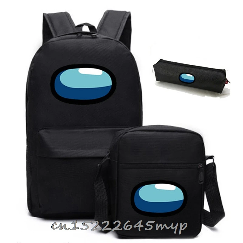 Комплект из 3 предметов рюкзак с принтом среди нас для подростков дорожный