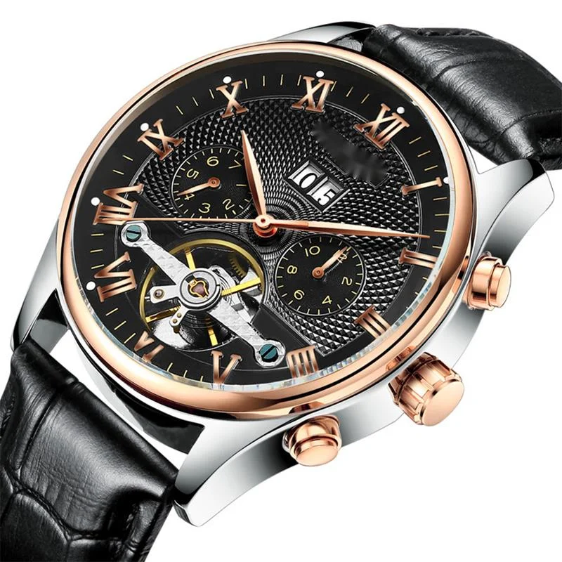 

Multi-function Automatic men Hollow mechanical clock, waterproof men clocks Relogio Masculino