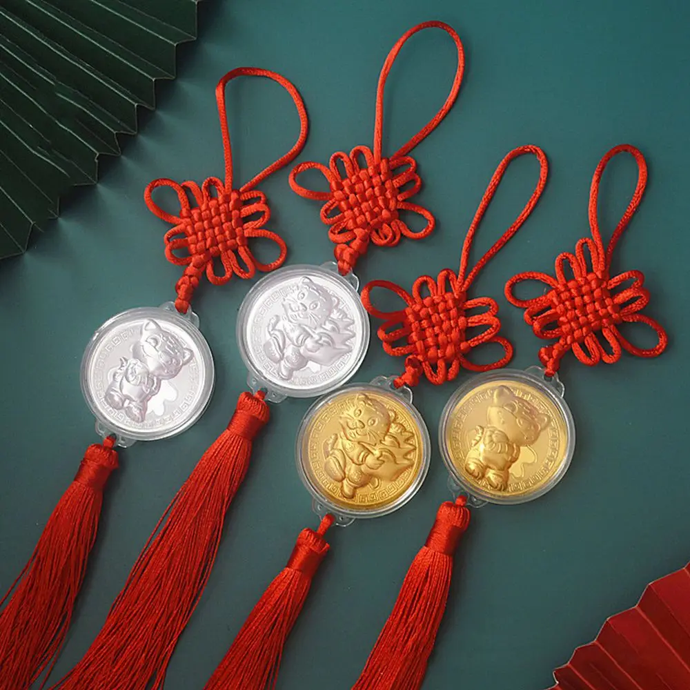 Фото 1 шт. подвески для монет китайский узел кисточка новый год тигровый оригинальная