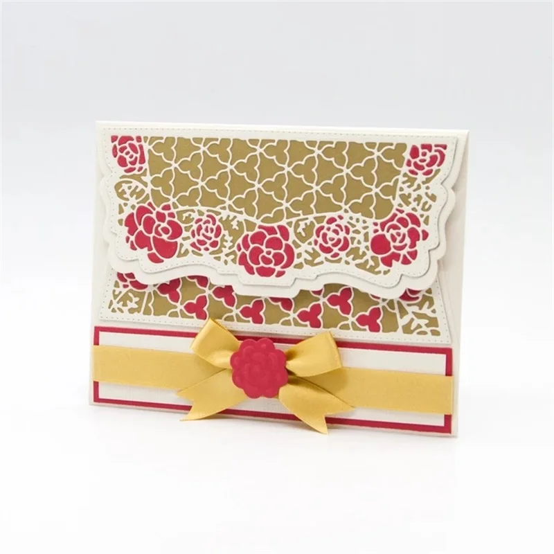 Металлические Вырубные штампы необычная кружевная рамка меню сделай сам