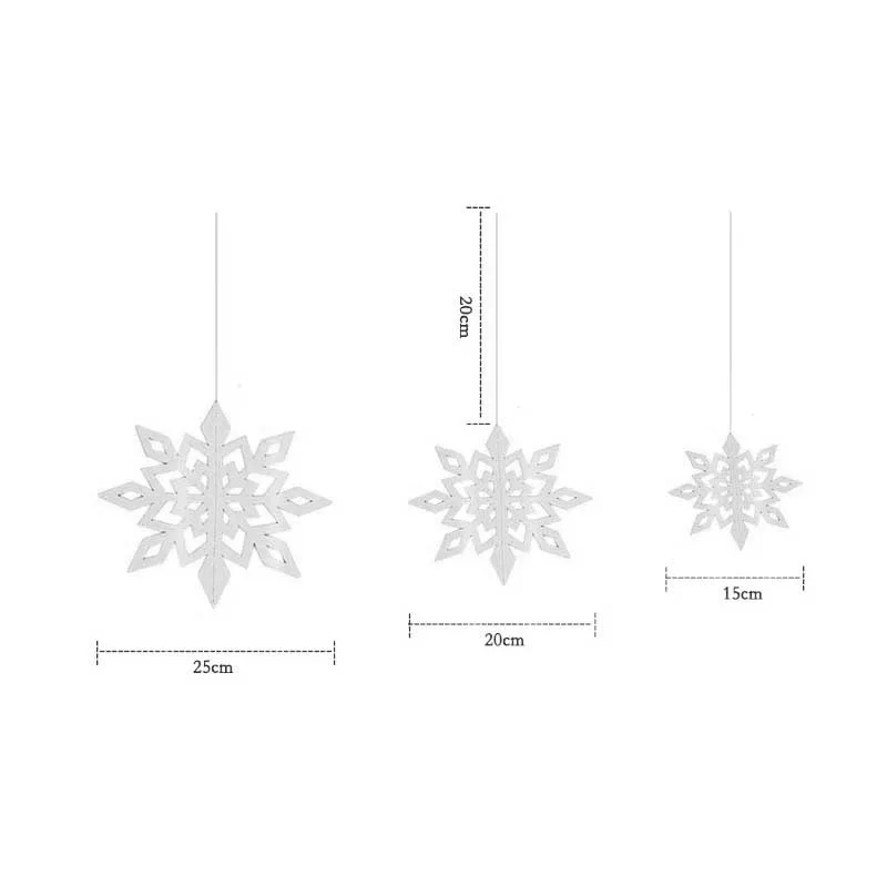 6pcs pendant 2 Natal Merry Christmas Висячие белые снежные фольга Swirl баннер гирлянда Рождественские украшения для дома новогодние вечерние Navidad Kerst - Цвет: 6pcs pendant 2
