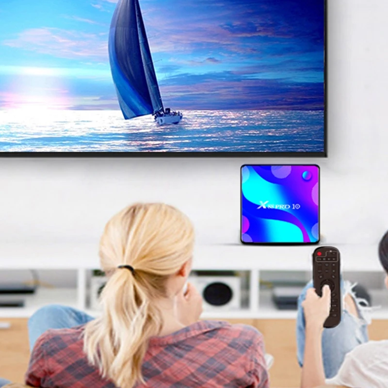 ТВ-приставка X88 PRO10 на Android приставка для Smart TV 10 RK3318 4 Гб + 32 ГБ 4K медиаплеер Pro с