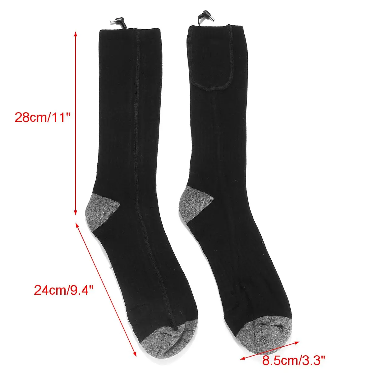 

Rechargeable Electric Heating Warm Socks Adjustable Temperature Lithium Battery Infrared Sport Socks For Unisex Foot Warmer