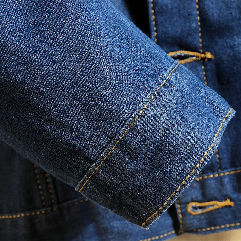 

UYUK Autumn Winter New Casual Plus-size Fashion Street Style Versatile Spring Temperament Men's Denim Jacket Chaqueta Hombre