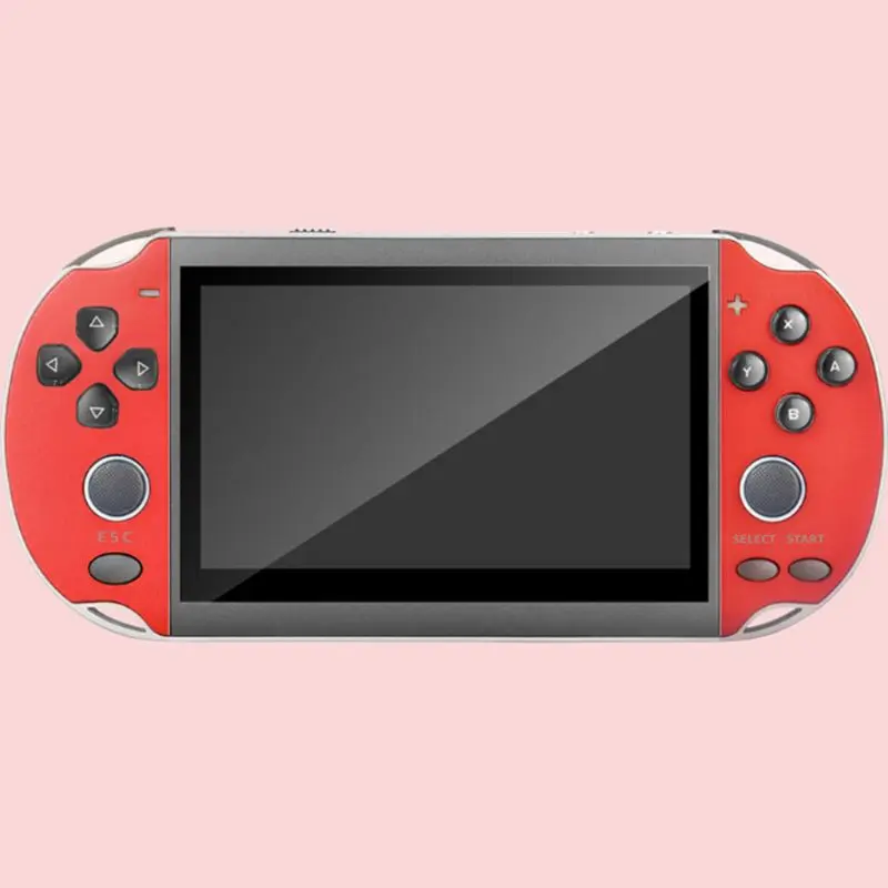 red 4,3 дюймов Цветная игровая консоль Встроенный 8 Гб игровой контроллер для Ps1/gg/Cps/Neogeo/Gba/Gbc/GB/Snes/Nes/sega видео игры MP4 - Цвет: red