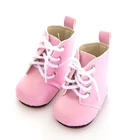 Новая кожаная обувь для американской куклы, 45 см, 18 дюймов, кукольная обувь нашего поколения для девочек