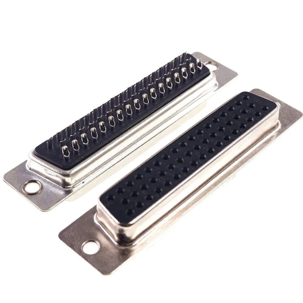 Разъем D Sub 50 позиций 3 рядный гнездовой разъем тип припоя контактный промышленный