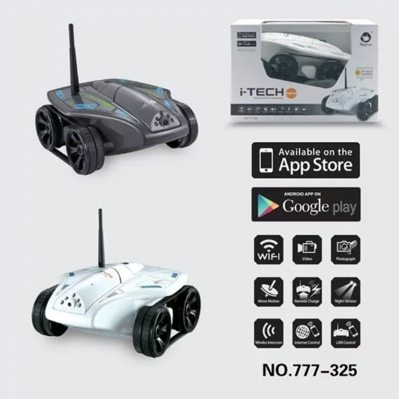 intelligent wifi fpv rc tank toys with 0 3mp hd camera 50mins battery life gravity sensor wi fi rc tank rc childrens toys gift free global shipping