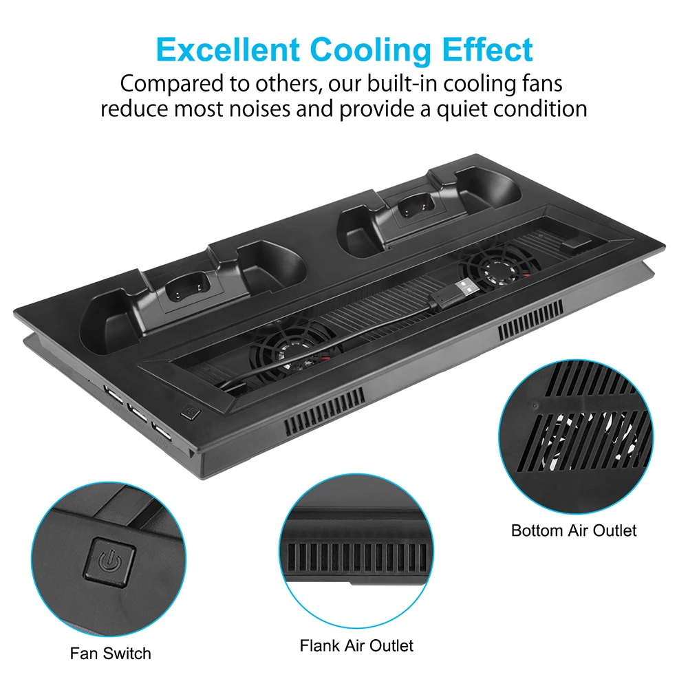 Обновленная версия PS4 ТОНКАЯ вертикальная подставка светильник кой Охлаждающие