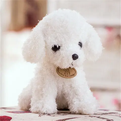 

25cm Simulation Teddy Dog Doll Plush Toy Puppy Cute Child Doll Ragdoll Birthday Gift Wedding Gift