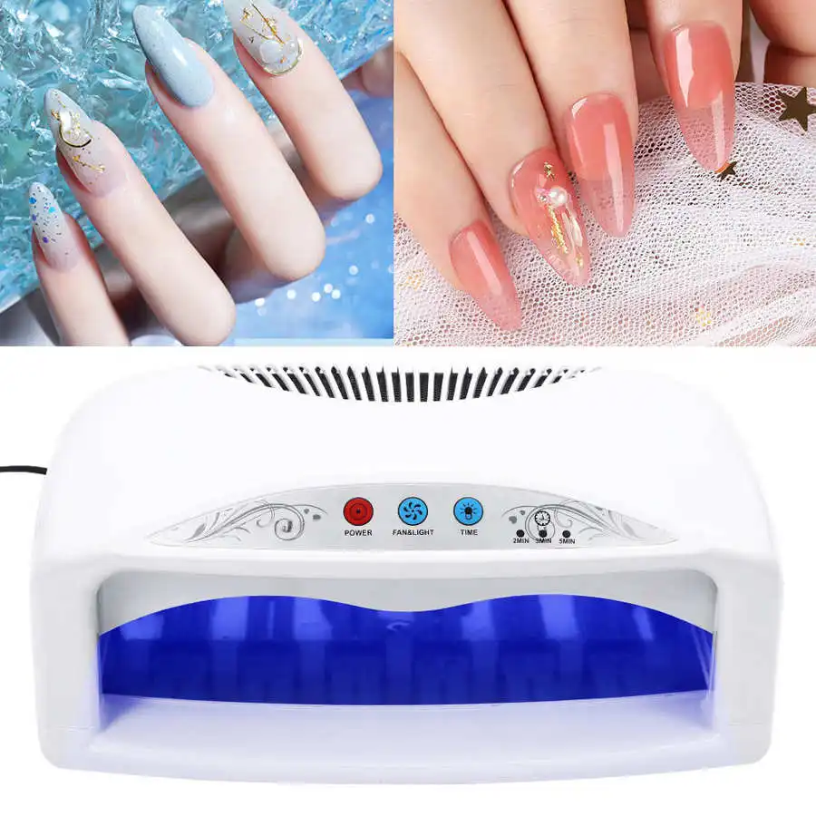 

Nail Dryer 54W UV Nail Dryer Light Quick Drying Nail Gel Polish with Fan Timer Setting 220V Nail Lamps