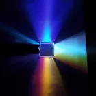 15 мм кубическая Призма крест двуцветное зеркало комбайнер сплиттер Декор прозрачный оптический Стекло класса цветное Стекло шестисторонняя Стекло