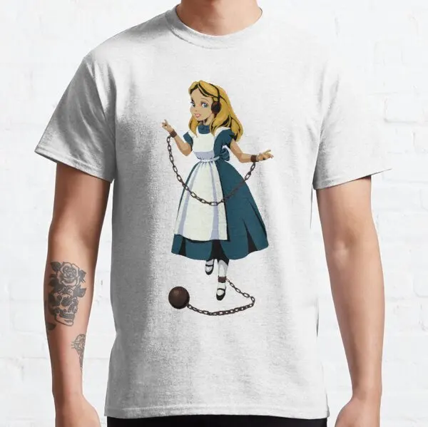 Футболка Alice In цепей Новинка 2021 мужская летняя модная повседневная футболка с