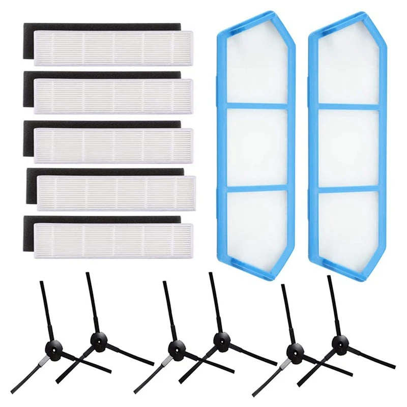 

Main Brush Filter Side Brush Primary Filter Replacement for Ilife A4 A4S Robot Vacuum Accessories Cleaner Parts,13Pcs